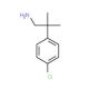 2-(4-chlorophenyl)-2-methylpropan-1-amine - chemical structure image