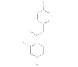 2-(4-Chlorophenyl)-2&prime;,4&prime;-dichloroacetophenone (CAS 94171-11-6) - chemical structure image