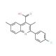 2-(4-Chlorophenyl)-3,6-dimethylquinoline-4-carboxylic acid - chemical structure image