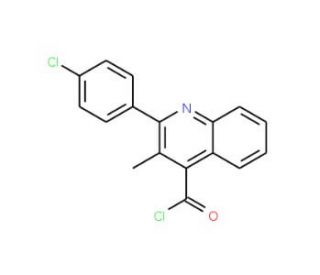 2-(4-chlorophenyl)-3-methylquinoline-4-carbonyl chloride - chemical structure image