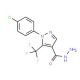 2-(4-Chlorophenyl)-3-(trifluoromethyl)pyrazole-4-carboxylic acid hydrazide (CAS 175137-34-5) - chemical structure image