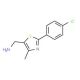 [2-(4-Chlorophenyl)-4-methyl-1,3-thiazol-5-yl]-methanamine - chemical structure image