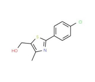 [2-(4-Chlorophenyl)-4-methyl-1,3-thiazol-5-yl]-methanol - chemical structure image