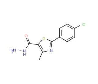 2-(4-Chlorophenyl)-4-methyl-1,3-thiazole-5-carbohydrazide - chemical structure image