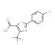 2-(4-Chlorophenyl)-4-(trifluoromethyl)-1,3-thiazole-5-carboxylic acid - chemical structure image