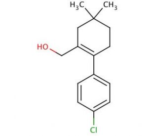 2-(4-Chlorophenyl)-5,5-dimethyl-1-cyclohexene-1-methanol - chemical structure image