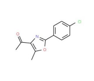 2-(4-chlorophenyl)-5-methyl-1,3-oxazole-4-carboxylic acid (CAS 2940-23-0) - chemical structure image