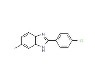 2-(4-Chlorophenyl)-5-methyl-1H-benzoimidazole (CAS 53314-17-3) - chemical structure image