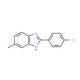 2-(4-Chlorophenyl)-5-methyl-1H-benzoimidazole (CAS 53314-17-3) - chemical structure image