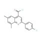 2-(4-chlorophenyl)-6,8-dimethylquinoline-4-carbonyl chloride - chemical structure image