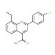 2-(4-chlorophenyl)-8-ethylquinoline-4-carboxylic acid - chemical structure image