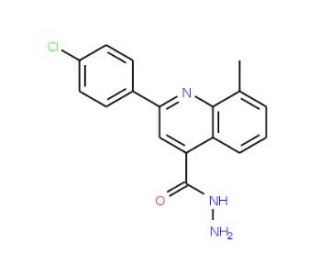 2-(4-Chlorophenyl)-8-methylquinoline-4-carbohydrazide - chemical structure image