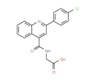 ({[2-(4-chlorophenyl)quinolin-4-yl]carbonyl}amino)acetic acid - chemical structure image