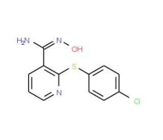 2-[(4-Chlorophenyl)sulfanyl]-N&prime;-hydroxy-3-pyridinecarboximidamide - chemical structure image