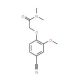 2-(4-cyano-2-methoxyphenoxy)-N,N-dimethylacetamide - chemical structure image
