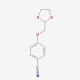 2-(4-Cyano-phenoxymethyl)-[1,3]dioxolane (CAS 850350-15-1) - chemical structure image