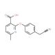 2-[4-(cyanomethyl)phenoxy]-6-methylnicotinic acid - chemical structure image