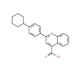 2-(4-cyclohexylphenyl)quinoline-4-carboxylic acid - chemical structure image