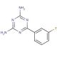 2,4-Diamino-6-(3-fluorophenyl)-1,3,5-triazine (CAS 30530-43-9) - chemical structure image