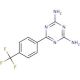 2,4-Diamino-6-[4-(trifluoromethyl)phenyl]-1,3,5-triazine (CAS 186834-97-9) - chemical structure image