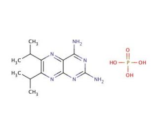2,4-Diamino-6,7-diisopropylpteridine phosphate salt (CAS 84176-65-8) - chemical structure image