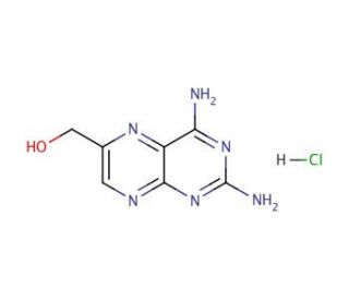 2,4-Diamino-6-(hydroxymethyl)pteridine hydrochloride (CAS 73978-41-3) - chemical structure image