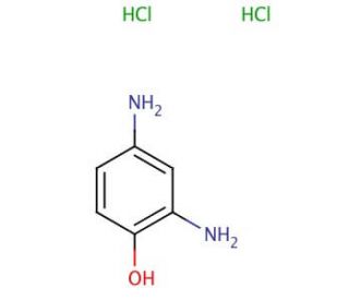2,4-Diaminophenol dihydrochloride (CAS 137-09-7) - chemical structure image