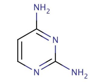 2,4-Diaminopyrimidine (CAS 156-81-0) - chemical structure image