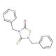 2,4-Dibenzyl-5-oxothiadiazolidine-3-thione (CAS 72966-20-2) - chemical structure image