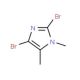 2,4-Dibromo-1,5-dimethyl-1H-imidazole (CAS 850429-57-1) - chemical structure image