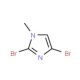 2,4-Dibromo-1-methyl-1H-imidazole (CAS 53857-60-6) - chemical structure image