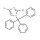2,4-Dibromo-1-trityl-1H-imidazole (CAS 871269-06-6) - chemical structure image