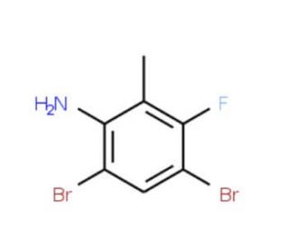 2,4-Dibromo-5-fluoro-6-methylaniline - chemical structure image