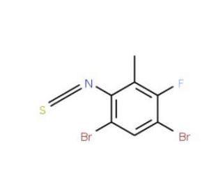 2,4-Dibromo-5-fluoro-6-methylphenylisothiocyanate - chemical structure image