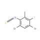 2,4-Dibromo-5-fluoro-6-methylphenylisothiocyanate - chemical structure image