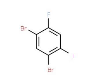 2,4-Dibromo-5-fluoroiodobenzene - chemical structure image