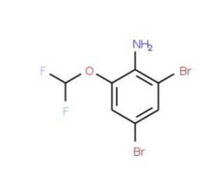 2,4-Dibromo-6-(difluoromethoxy)aniline - chemical structure image