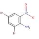 2,4-Dibromo-6-nitroaniline (CAS 827-23-6) - chemical structure image