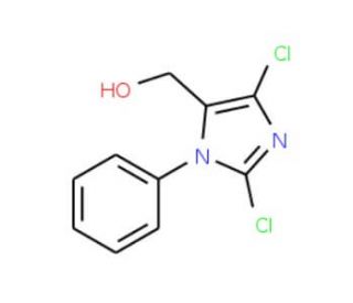 (2,4-dichloro-1-phenyl-1H-imidazol-5-yl)methanol - chemical structure image