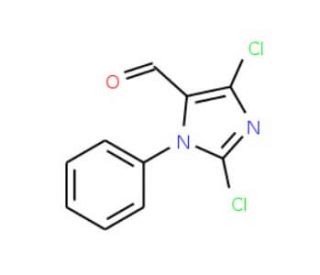 2,4-dichloro-1-phenyl-1H-imidazole-5-carbaldehyde - chemical structure image