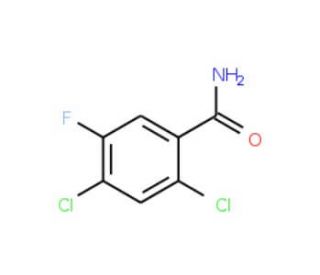 2,4-Dichloro-5-fluorobenzamide (CAS 135748-33-3) - chemical structure image