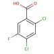 2,4-Dichloro-5-fluorobenzoic acid (CAS 86522-89-6) - chemical structure image