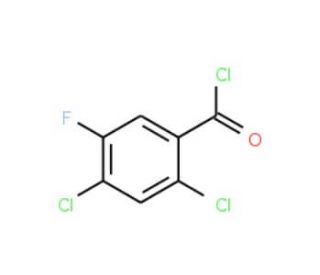 2,4-Dichloro-5-fluorobenzoyl chloride (CAS 86393-34-2) - chemical structure image