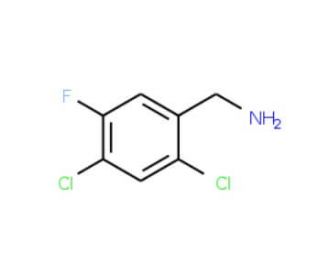 2,4-Dichloro-5-fluorobenzylamine - chemical structure image