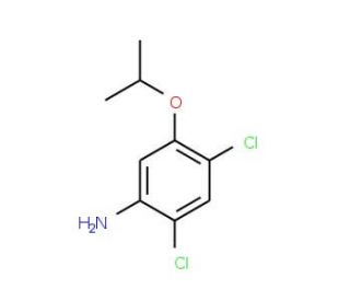 2,4-Dichloro-5-isopropoxyaniline (CAS 41200-96-8) - chemical structure image