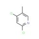 2,4-Dichloro-5-methylpyridine (CAS 56961-78-5) - chemical structure image