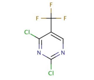 2,4-Dichloro-5-(trifluoromethyl)pyrimidine (CAS 3932-97-6) - chemical structure image