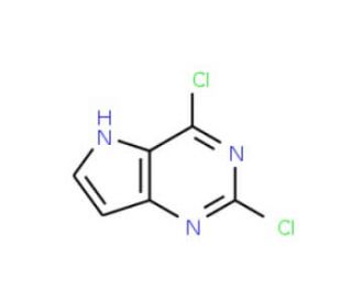 2,4-Dichloro-5H-pyrrolo[3,2-d]pyrimidine (CAS 63200-54-4) - chemical structure image