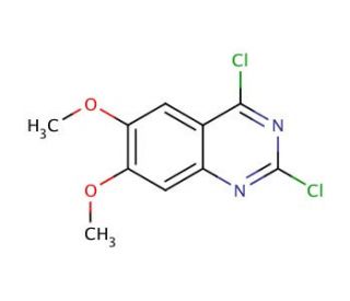 2,4-Dichloro-6,7-dimethoxyquinazoline (CAS 27631-29-4) - chemical structure image
