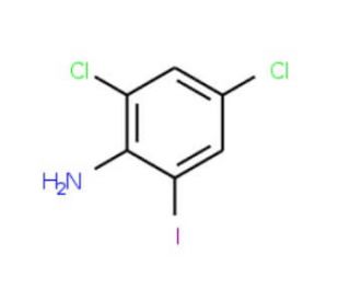 2,4-Dichloro-6-iodoaniline (CAS 697-90-5) - chemical structure image